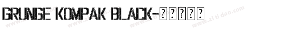 Grunge Kompak Black字体转换